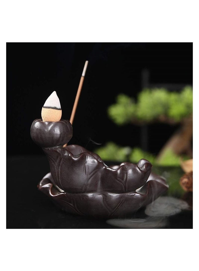 Captaintech Backflow Incense Burner, Ceramics Waterfall Incense Burner, Incense Burner Holder, Koi Fish Incense Burner, Incense Burner, Incense Seat (Not Include Incense Cones And Incense Sticks) - Image 4