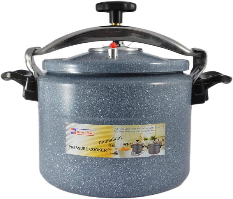 Home Maker Ceramic Coating Pressure Cooker with Induction Base, 12 Liter Capacity, Grey - Image 1