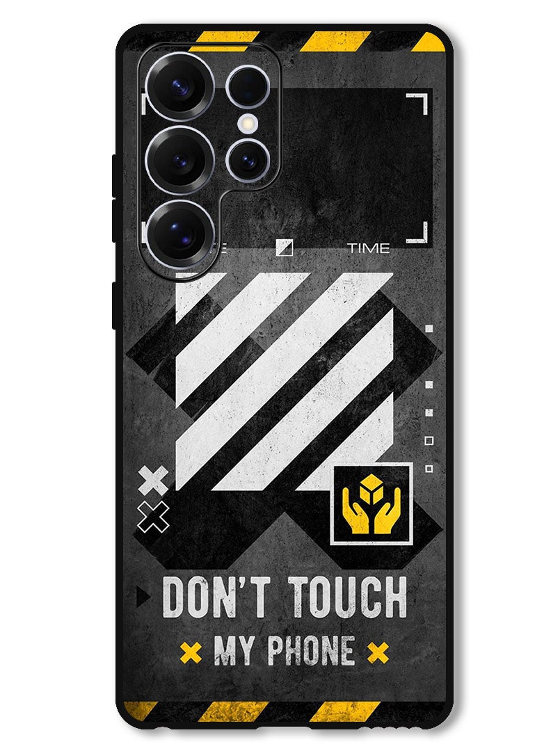Theodor Protective Case Anti Scratch Shock Proof Bumper Cover For Samsung Galaxy S25 Ultra Dont Touch My Phone 1 - Image 1