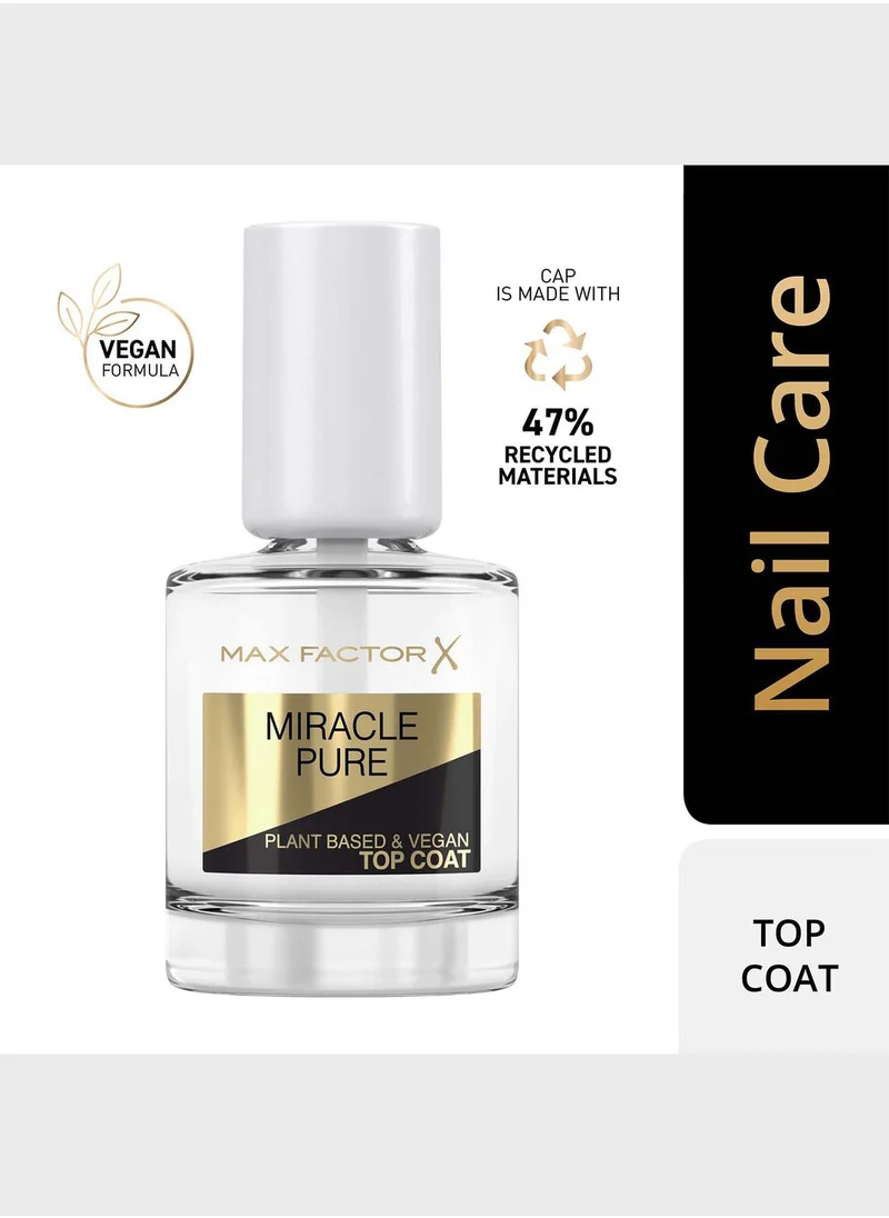 Max Factor Miracle Pure Nail Care Top Coat, 12ml