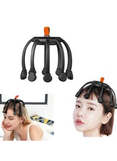 Rechargeable 10-Motor Scalp Massager for Stress Relief and Better Sleep - Hands-Free 360 Degree Massage Coverage