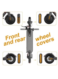 Bukela Reflective Scooter Rear Side Wheel Cover Reflective Strip for Xiaomi 1S M365 Pro Pro2 Scooter, Scooter Wheel Hub Cap with Screws Rear Wheel Protective Decorative Shell  - Image 4