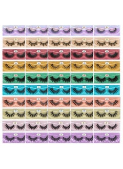 FARRED FARRED Wholesale Faux Mink Lashes Bulk 50 Boxes 10 Styles Eyelashes Volume Lashes 10 Portable Individual Boxes 10-20mm Mixed Natural Look Lash 3D False Eyelashes  - Image 1