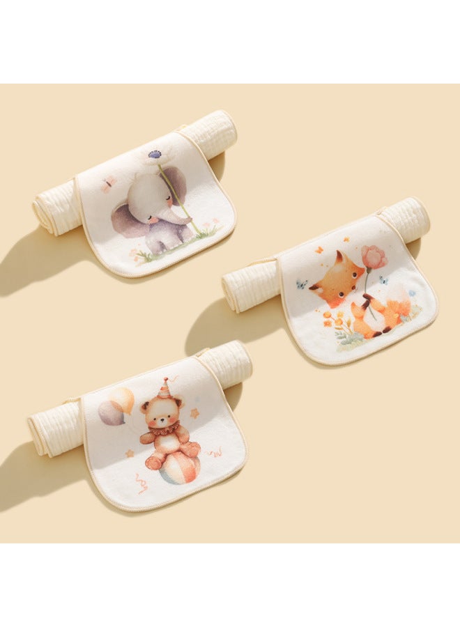 Children's Cotton Sweat-absorbent Towel Kindergarten Boys And Girls Pad Back Towel Antiperspirant Cotton Gauze Baby Sweat-absorbent Towel