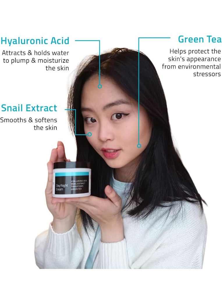 Yeouth Yeouth Day/Night Cream With Hyaluronic Acid, Snail Extract, Tripeptides, 4Oz - Image 3