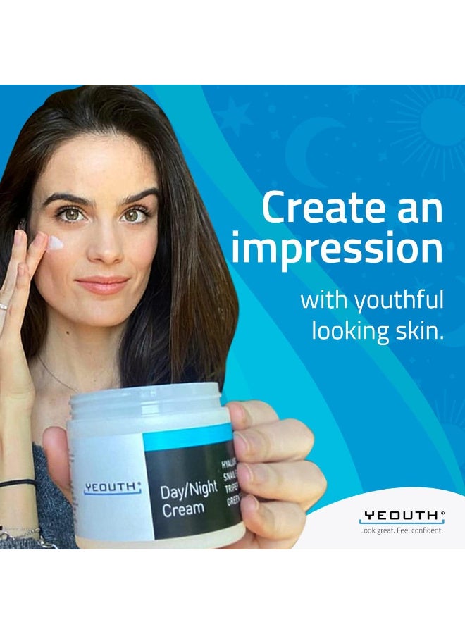 Yeouth Yeouth Day/Night Cream With Hyaluronic Acid, Snail Extract, Tripeptides, 4Oz - Image 2