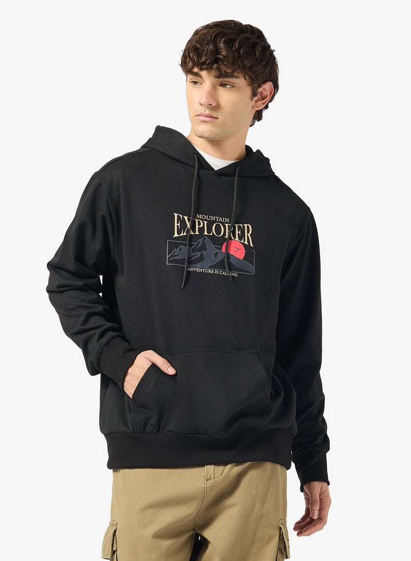 Seventy Five Graphic Pullover Oversize Hoodie - Image 1