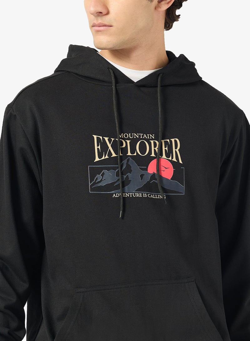 Seventy Five Graphic Pullover Oversize Hoodie - Image 3