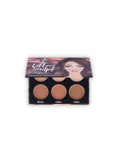 W7 W7 Lift  Sculpt Cream Contour Kit  Concealing Highlighting  Contouring Makeup Palette  StepbyStep Instructions Included 