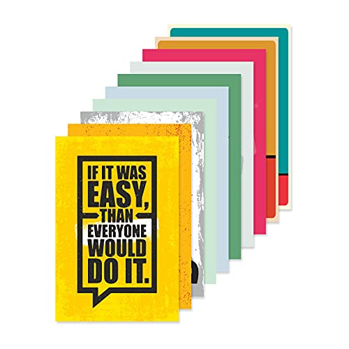 PAPER PLANE DESIGN Quote and Motivational Poster Set of 10 (Size 45 x 30 cm) (Quote-5) - Image 1