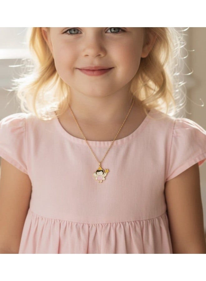 Ruby Art Gold 18K Pure Gold Necklace for kids Angel baby gold necklace    -  1.87   Gram - Image 2