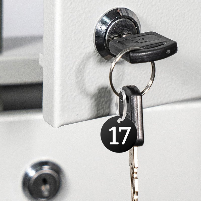 HZYH 1-30 Numbered Key Tags with Metal Rings - Room Check & Hanger  Codes - Image 5