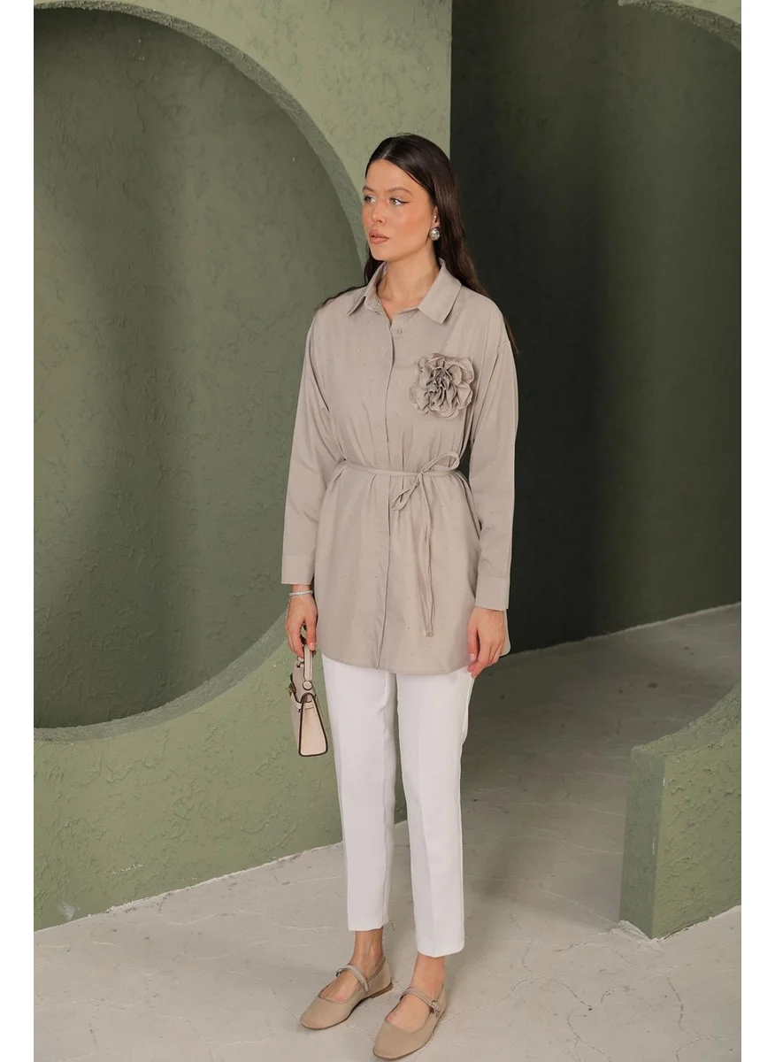 BRZ Collection Women's Stone Shirt Mink