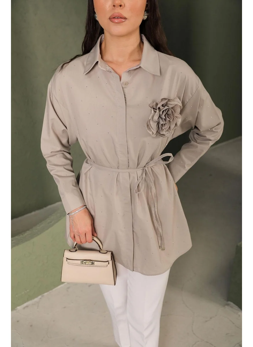BRZ Collection Women's Stone Shirt Mink