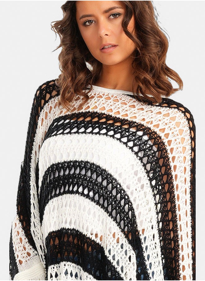 Clue Trico Poncho with Fringes  - Image 3