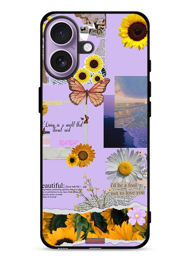 Tolwak Apple iPhone 17 Protective Case Cover Beautiful Sunflower Stickers - Image 1