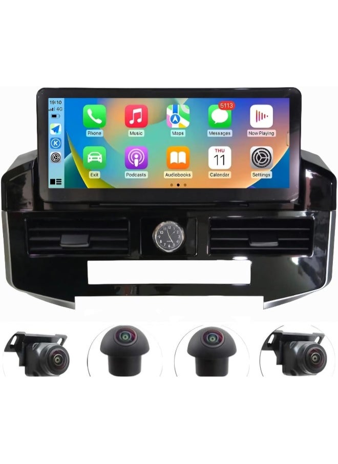 Vierex Android Car Stereo Screen For Toyota Land Cruiser LC200 GXR 2008-2022 12.3" With Carplay Android Auto Wireless AHD Camera Included Fast Interface  - Image 1