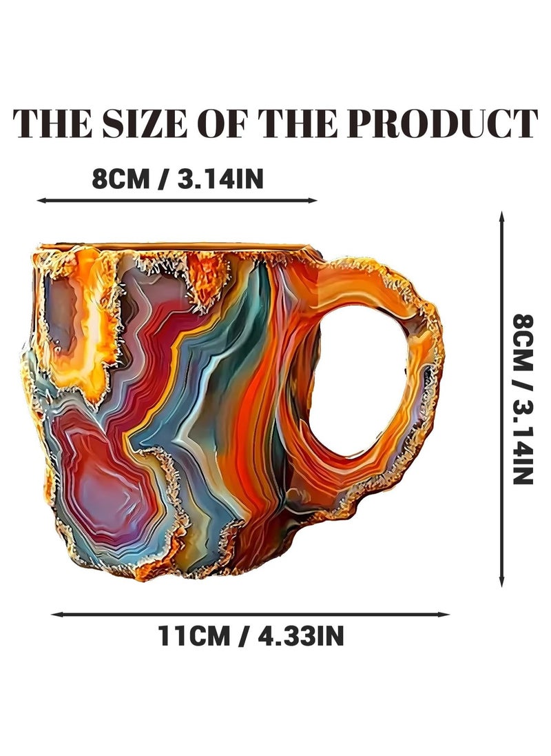 lekikpo Mineral Crystal Coffee Mugs 2024 New Colorful Natural Mineral Crystal - Elegant Christmas Gift for Home & Office, Ideal for Christmas (Colorful - B)  - Image 4