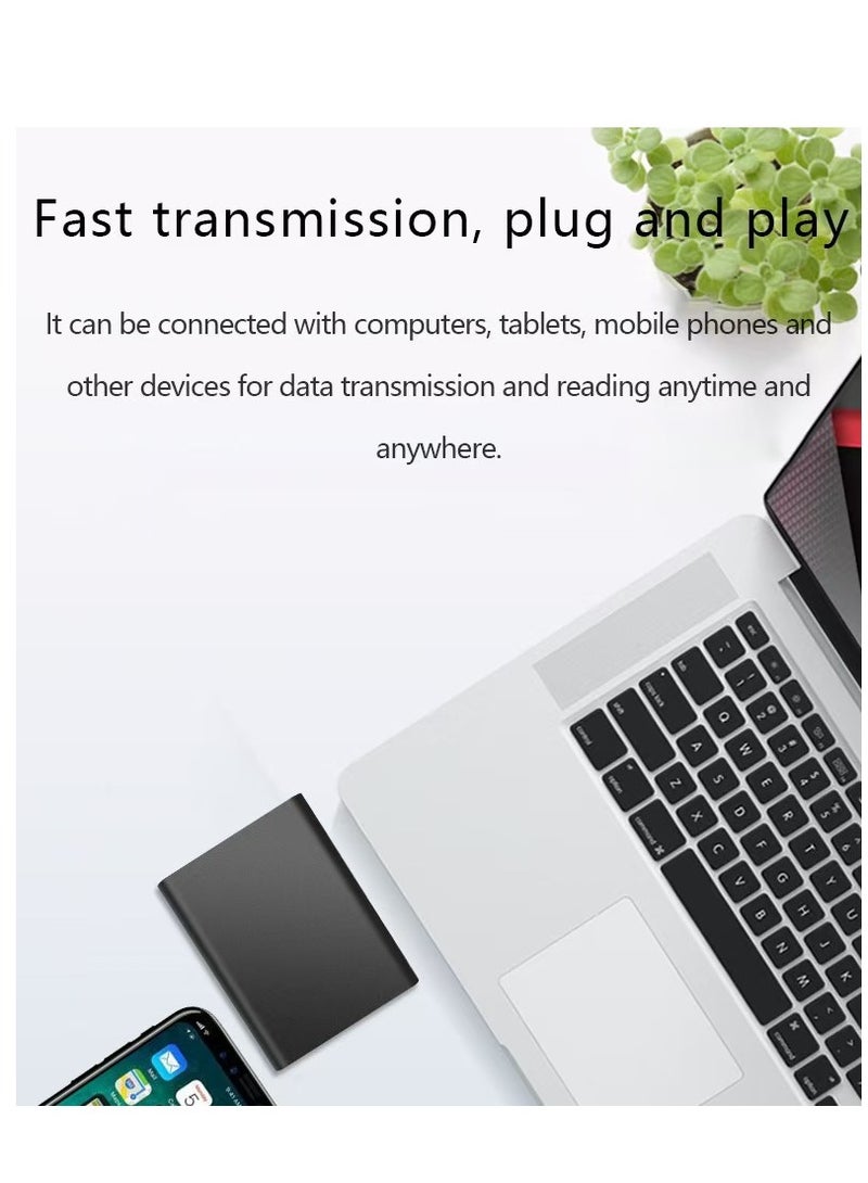 Arabest Portable 2TB Solid State SSD External Hard Drive with USB 3.1 Type-C Support for Windows XP, Mac, PC Laptop Backup Data Storage Transfer (Black) - Image 3