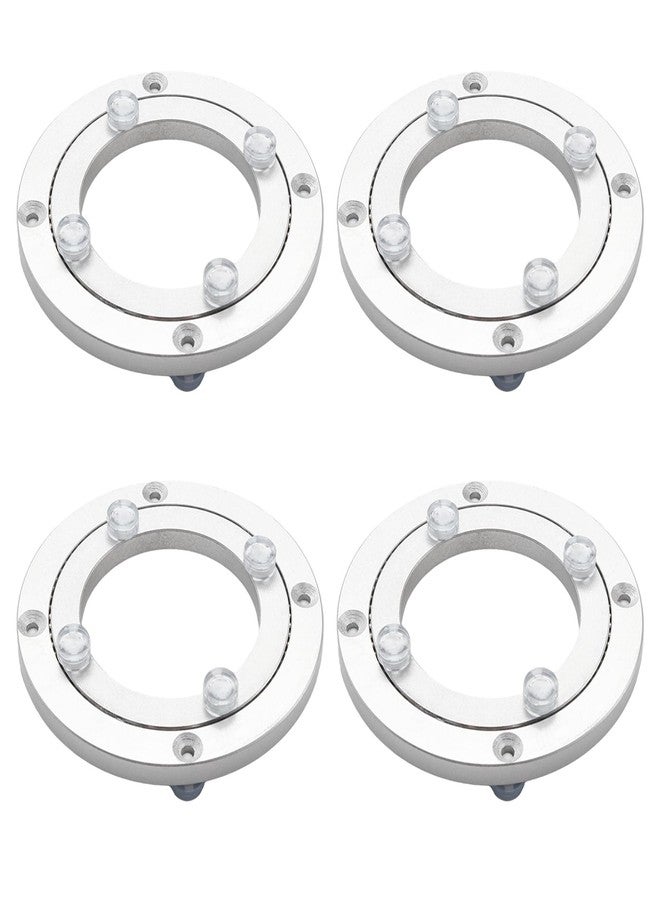Adyoney 4Pcs 120mm / 4.72" Aluminum Alloy Lazy Susan Turntable Bearings, 4" Round Rotating Bearing Turntable Base(Base Only), for Kitchen Storage, Corner Shelves, Book Rack - Image 1