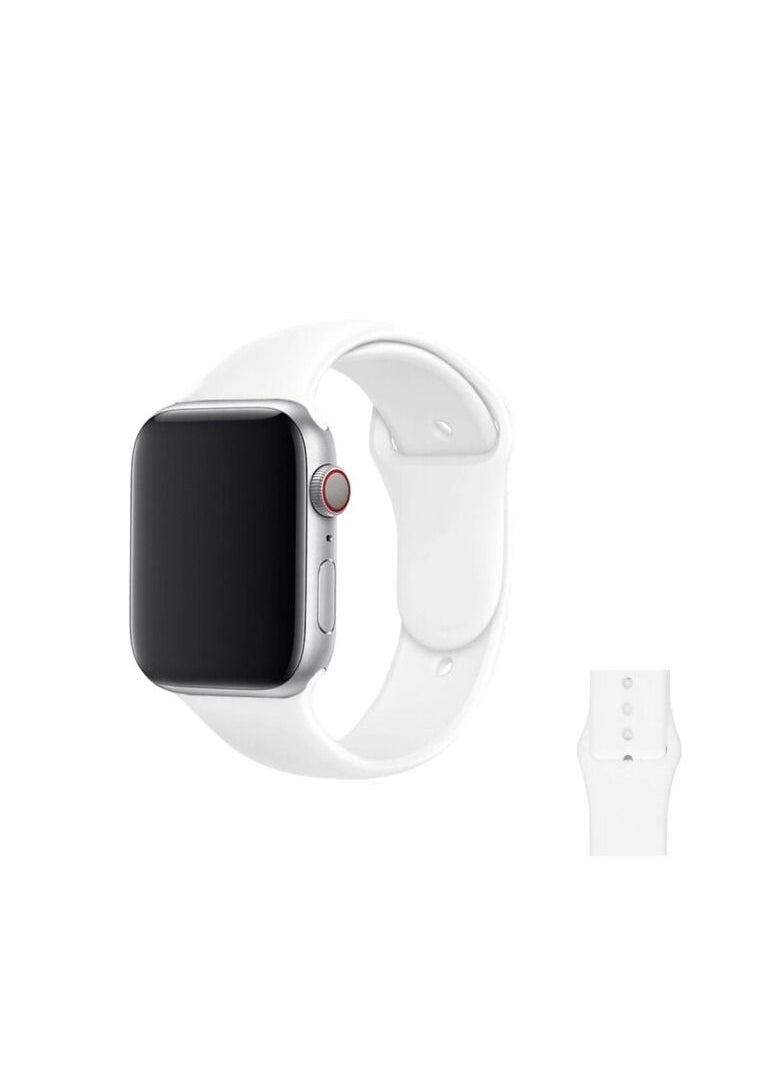 Beauenty - Apple Watch Band 45mm 44mm 42mm Soft Silicone Sport Band Replacement Wrist Strap Compatible for iWatch Apple Watch Series 7/SE/6/5/4/3/2/1,Nike+,Sport,Edition - Image 1