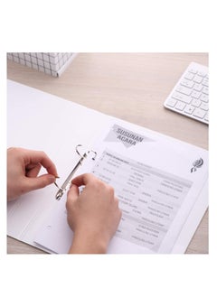 Deli 2-Piece Ring Binder White Two Rings 1Inch Wide  - Image 5