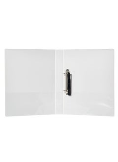 Deli 2-Piece Ring Binder White Two Rings 1Inch Wide  - Image 3