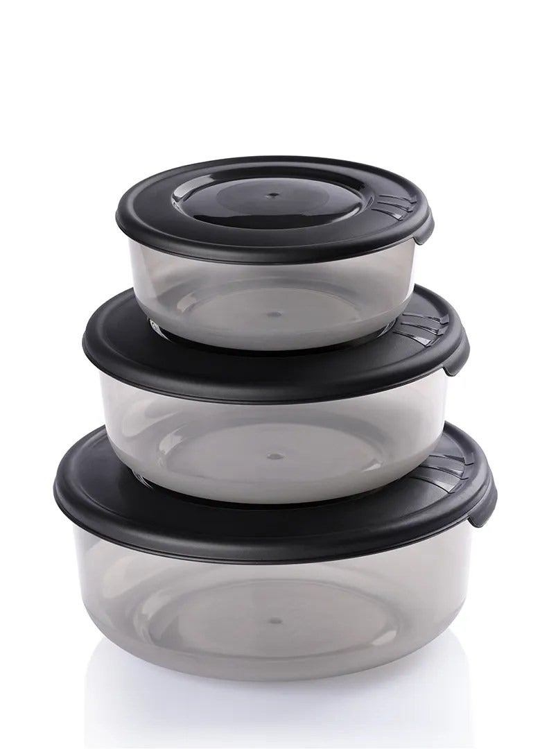 CIRCULAR FOOD CONTAINER - Black