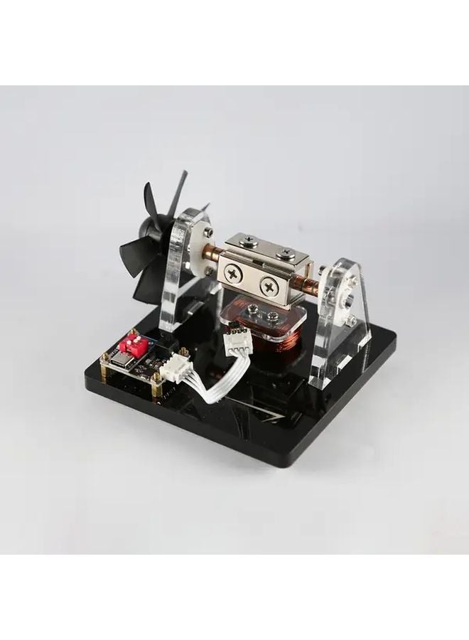 Transparent Hall Effect Brushless Motor Model Kit With Fan Blades 800 1000 RPM DIY Educational Display - Image 1