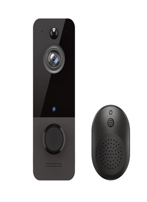 Video Doorbell Camera, Upgraded Wireless Doorbell with Free Cloud Storage, WiFi Smart Camera Doorbell 1080P with Chime, PIR Motion Detection, 2-Way Audio, Night Vision, IP65, 166°Wide Angle