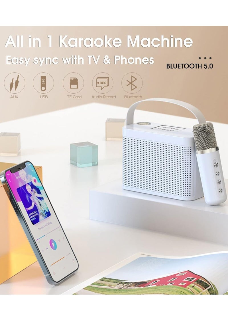 ELTRAZONE Karaoke Machine with 2 Wireless UHF Microphones – Portable Bluetooth Speaker System with Voice Cutting Feature, Ideal for Adults & Children, Perfect for Parties, Meetings, Weddings & Churches  - Image 4