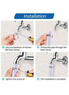 20 Pcs Hose Clips Set, Adjustable 6-51mm Range Hose Clamps 304 Stainless Steel Clips Hose Assorted, Pipe Clamps Hose Pipe Clips Small (6-12mm, 13-19mm, 16-25mm, 21-38mm, 27-51mm) - pzsku/Z989E7457A9F1D3DA7462Z/45/_/1739613523/3b40d763-8176-4055-9fe8-ce41c0517f68