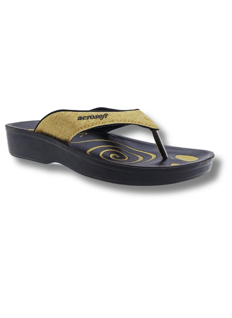 aerosoft Aerosoft Women Slippers A0825 Gold  - Image 1