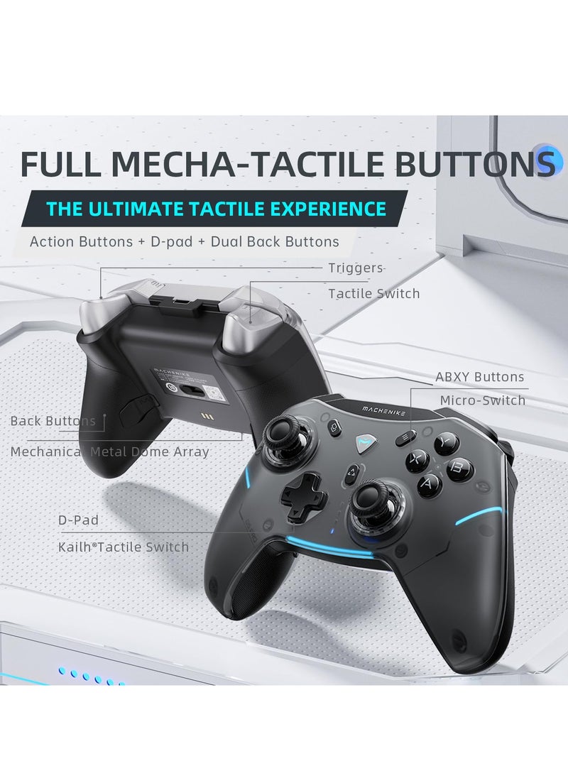MACHENIKE - Machenike G5 Pro Switch Controller, USB/Bluetooth 5.0/2.4G, with Programmable ons, Joystick, Hall Trigger, Kaihua Micro Switch, Switch Remote Gamepad for PC, NS, iOS, Android, TV Box (Black) - Image 1