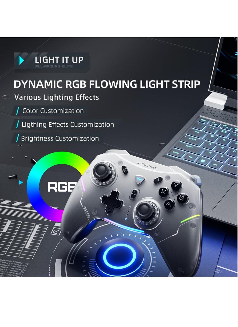 MACHENIKE - Machenike G5 Pro Switch Controller, USB/Bluetooth 5.0/2.4G, with Programmable ons, Joystick, Hall Trigger, Kaihua Micro Switch, Switch Remote Gamepad for PC, NS, iOS, Android, TV Box (Black) - Image 1
