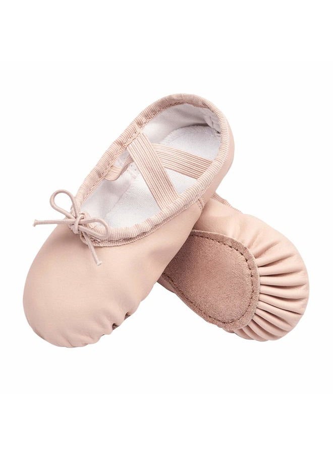 Stelle Girls Ballet Dance Shoes Slippers for Kids Toddler (Ballet Pink New, 3ML) - Image 1