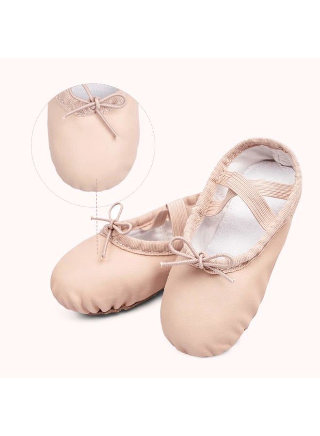 Stelle Girls Ballet Dance Shoes Slippers for Kids Toddler (Ballet Pink New, 3ML) - Image 4
