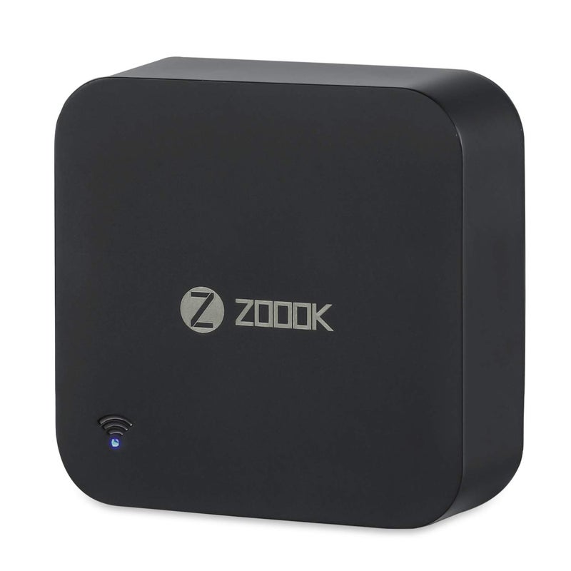 Zoook Clicker WiFi Smart Home Universal Remote with Alexa Remote for Air Conditioner TV DTH Home Theatre Black