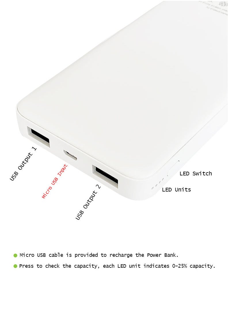 Theodor - 10,000 mAh Super Fast Charging Ultra Compact Power Bank with Quick Charge & Power Delivery, Portable Charger For iPhone and Android Plane In The Sky - Image 1
