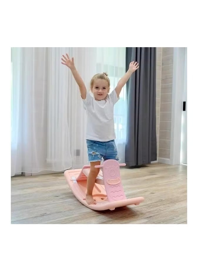 FULL JOY 2-in-1 Smart Balance Board for Kids Indoor Home Use, Sensory Training Equipment, Multi-Use Bend Board, Dual-Use Rocking Horse - Image 4