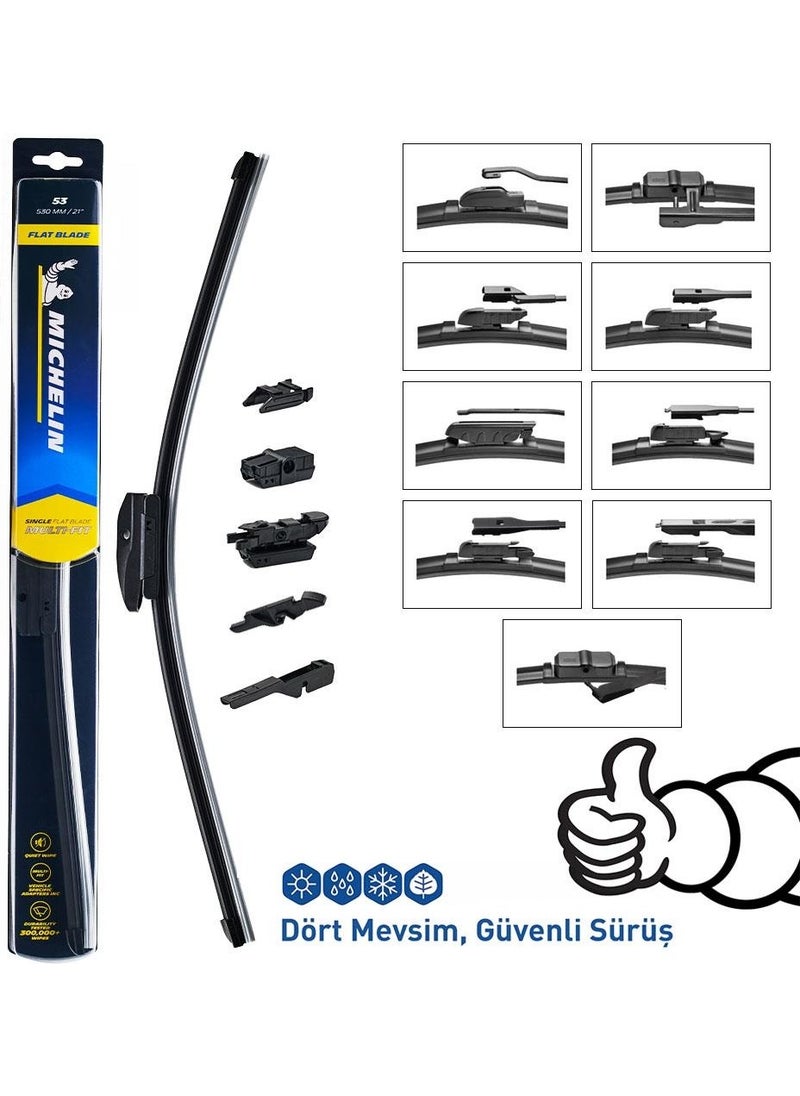 Michelin Multifit™ MC33931 53CM 1 Piece Universal Banana Type Wiper  - Image 5