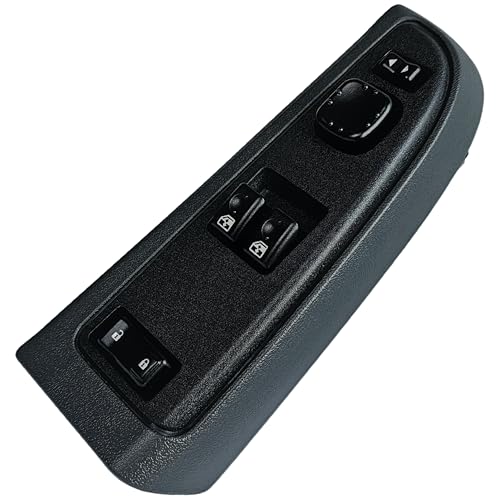 SWITCHDOCTOR Window Master Switch & Dark Gray Bezel Set for 2003-2006 Chevrolet Silverado & GMC Sierra (Full Assembly, Regular Cab, Standard Cab Pickup, Dark Pewter, 15883318, 15883322, Chevy) - Image 1