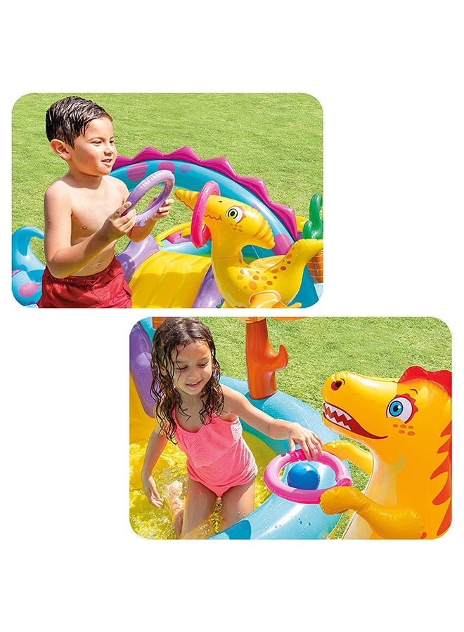 INTEX Unique Design Dinosaur Water Slide Play Center Inflatable Swimming Pool 3.02x2.29x1.12meter - Image 5