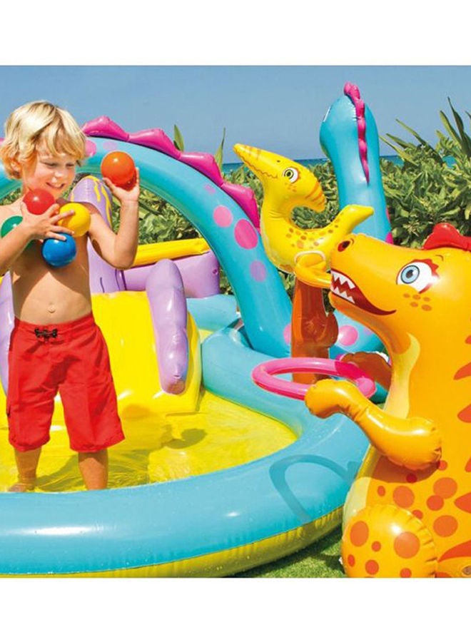 INTEX Unique Design Dinosaur Water Slide Play Center Inflatable Swimming Pool 3.02x2.29x1.12meter - Image 2