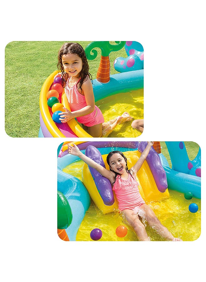 INTEX Unique Design Dinosaur Water Slide Play Center Inflatable Swimming Pool 3.02x2.29x1.12meter - Image 4