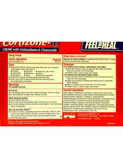 Cortizone 10 cortizone 10 Maximum Strenght Intensive Healing 1% hydrocortisone Anti Itch Cream Two 20z Tubes, Total 4 oz  - Image 2