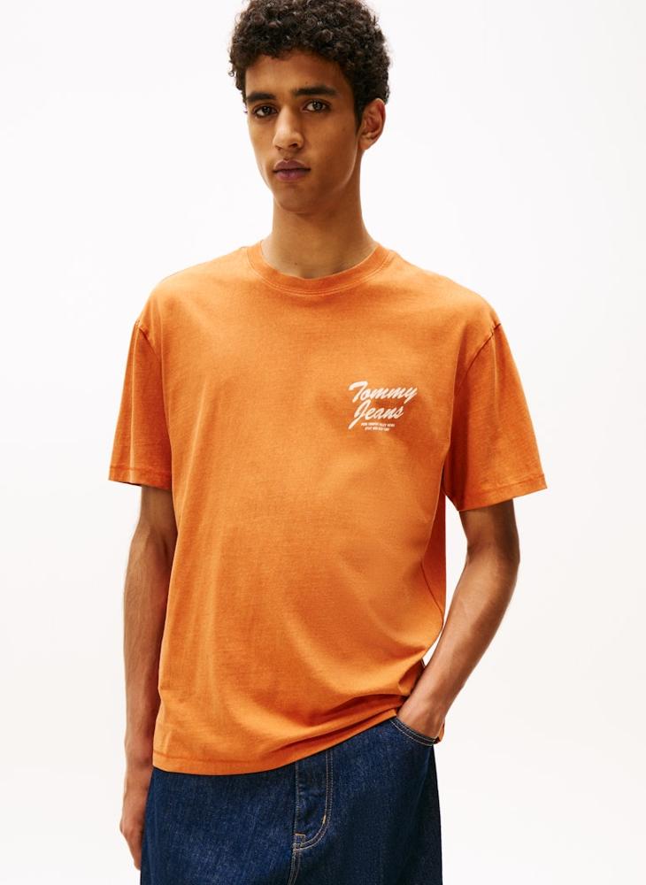 TOMMY JEANS Back Graphic Relaxed Crew Neck T-Shirt - Image 1