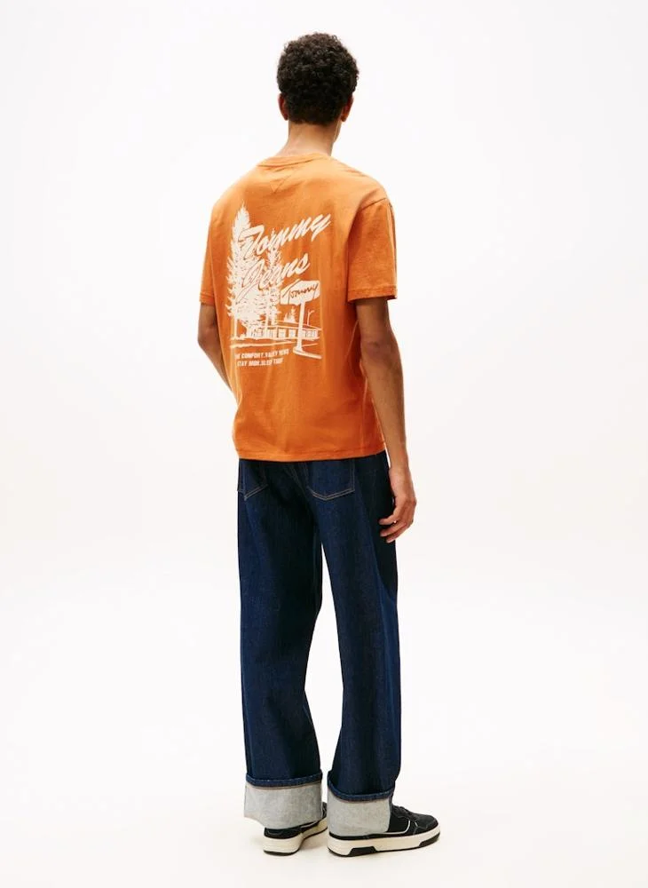 TOMMY JEANS Back Graphic Relaxed Crew Neck T-Shirt