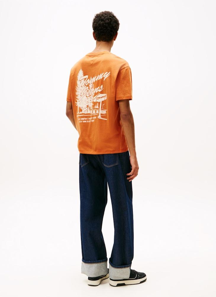 TOMMY JEANS Back Graphic Relaxed Crew Neck T-Shirt - Image 2