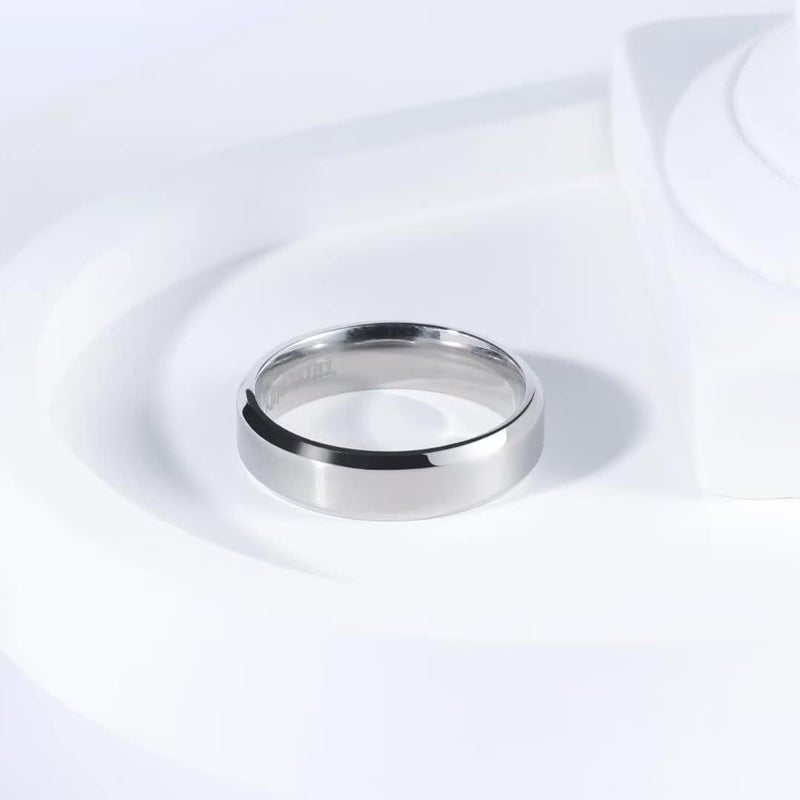 King Will Titanium Wedding Band for Men Women- 3-10mm Width Black/Sliver/Gold High Purity Titanium Promise Wedding Ring Comfort Fit for Daily Wear Size 6-14 - Image 1
